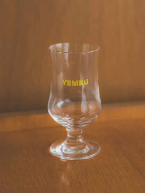 YEMRU logo glass